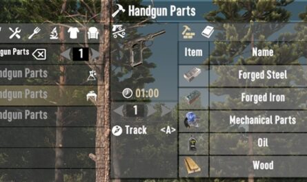 7 days to die craftable handgun parts