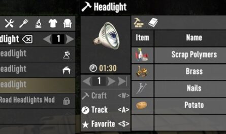 7 days to die craftable head lights