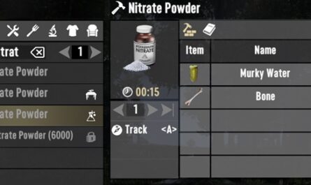 7 days to die craftable nitrate powder