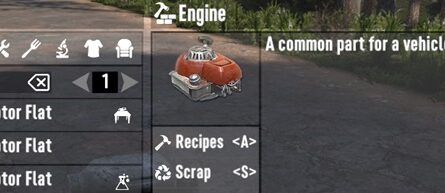 7 days to die craftable placeable motor engine