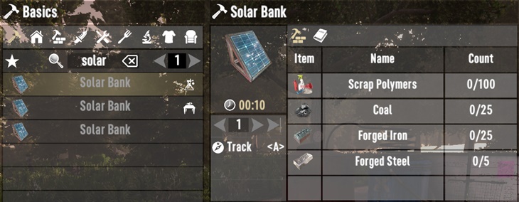 7 days to die craftable solar banks