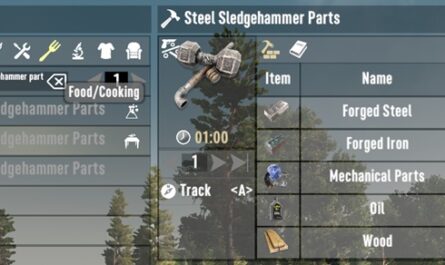 7 days to die craftable steel sledgehammer parts