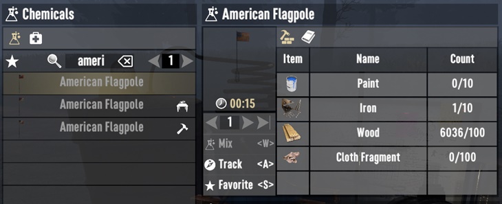 7 days to die craftable usa american flag