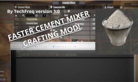 7 days to die techfreqs faster cement mixer mod