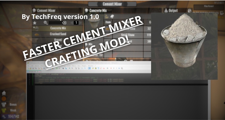 TechFreqs Faster Cement Mixer Mod