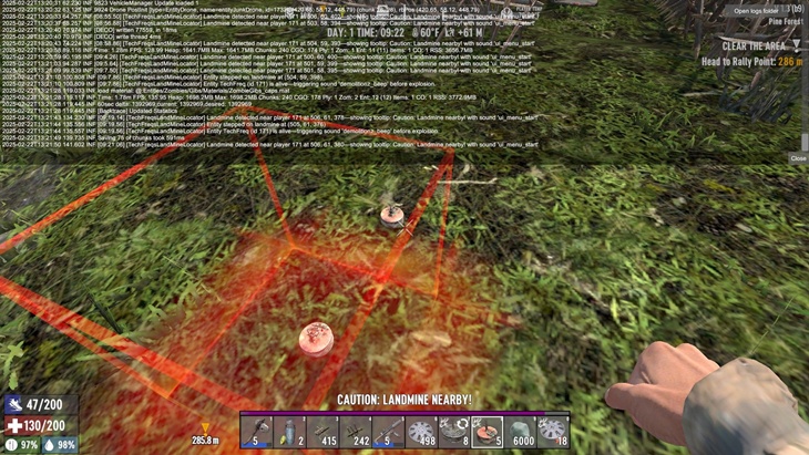 7 days to die techfreqs land mine locator additional screenshot 1