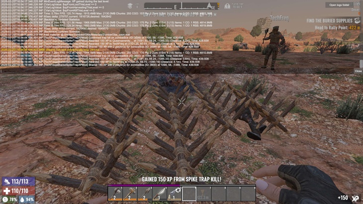 7 days to die techfreqs shared spike trap xp mod additional screenshot 2