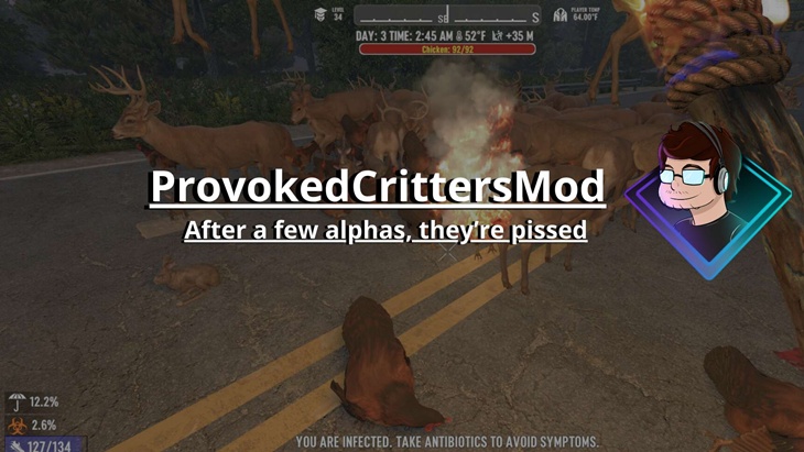 7 days to die techfreqs provoked critters