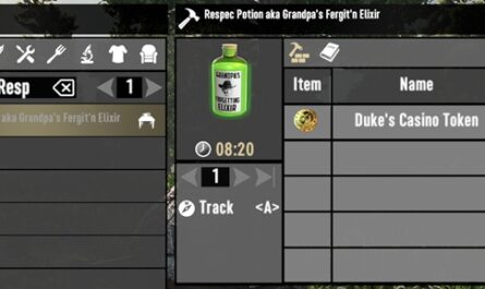 7 days to die vita craft respec potion