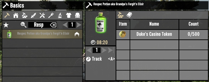 [1.4] Vita – Craft Respec Potion (Serverside)