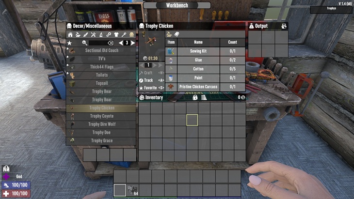 7 days to die fluffy pandas animal trophies mod additional screenshot 1