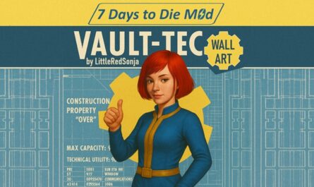7 days to die littleredsonja fancy wall art vault tec fallout