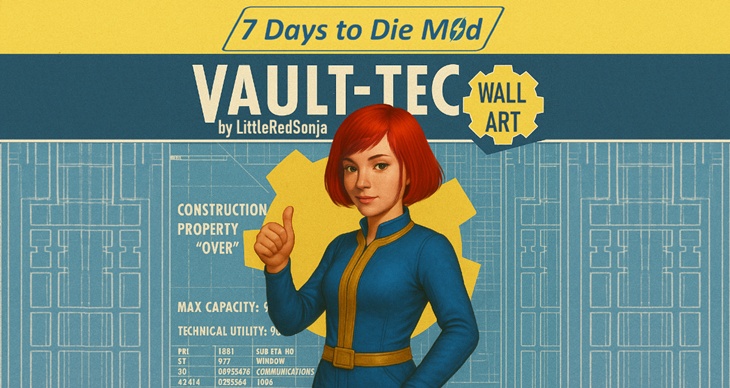 LittleRedSonja Fancy Wall Art – Vault-Tec (Fallout)