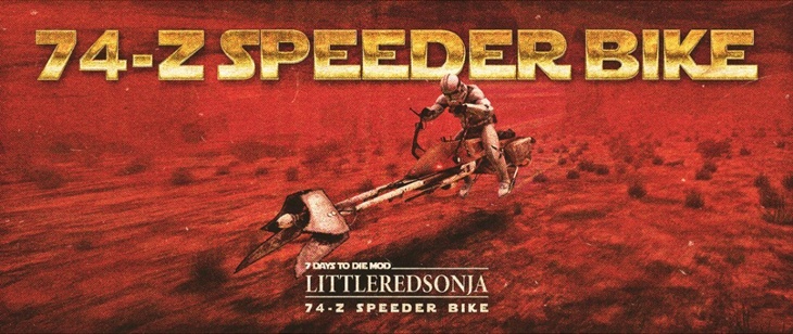 7 days to die littleredsonja starwars speeder bike