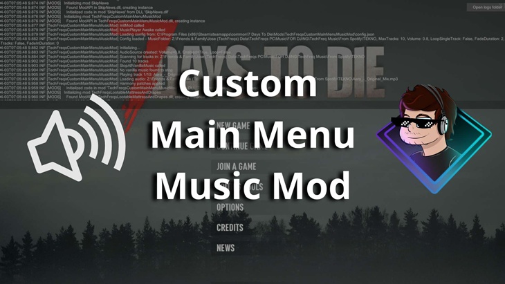7 days to die techfreqs custom main menu music mod