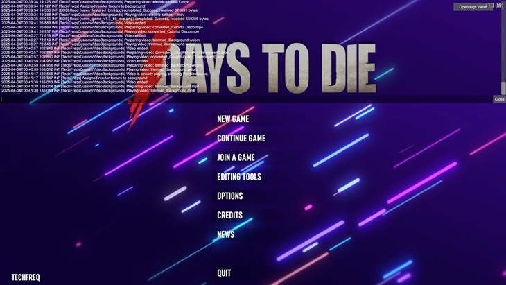 7 days to die techfreqs custom video backgrounds additional screenshot 1