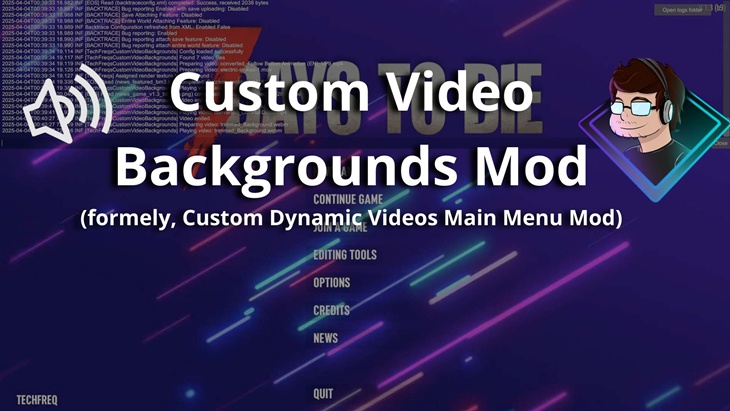 TechFreqs Custom Video Backgrounds