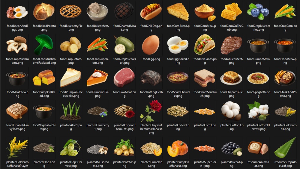7 days to die funukemaguros foods and crops icon replacer additional screenshot 1