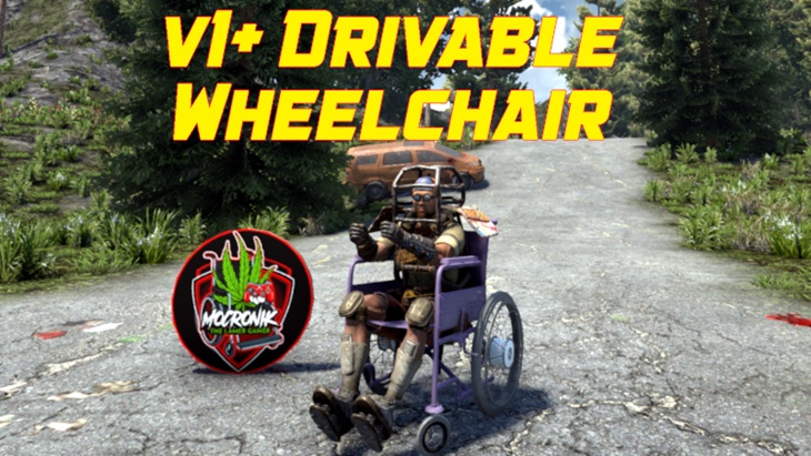 moCronik’s v1+ Drivable Wheelchair w/Logo