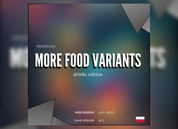 MoreFoodVariants Drinks Edition V2.1