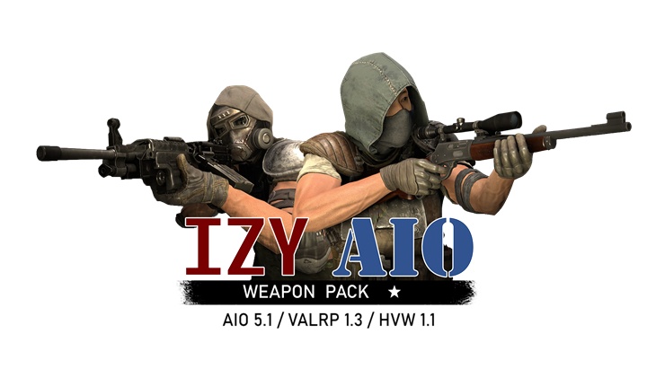 IZY-All in One Gun Pack V5.1 / Vanilla Gun Replacer Pack V1.3 / Heavy Weapon Pack V1.1 (7D2D 2.0, 2.2)