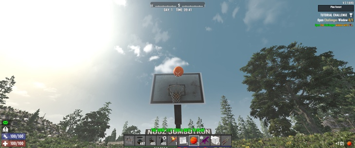 7 days to die nugz basketball hoop ball mod additional screenshot 1