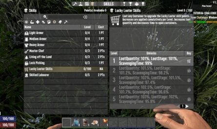 7 days to die learn by use action skills
