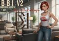 Artwork for the 7 Days to Die mod UBBI V2 – Unnecessarily Beautiful But Immersive by mod creator LittleRedSonja, featuring a stylish woman standing in a modern, sunlit apartment interior.