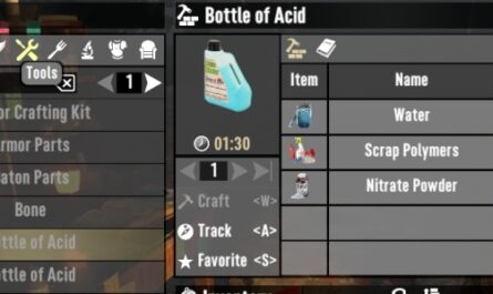 Craftable Acid 2.5 mod