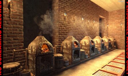 Image of furnaces depicting byteblazar's no heat generation mod for 7 days to die