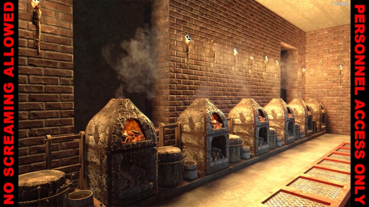 Image of furnaces depicting byteblazar's no heat generation mod for 7 days to die